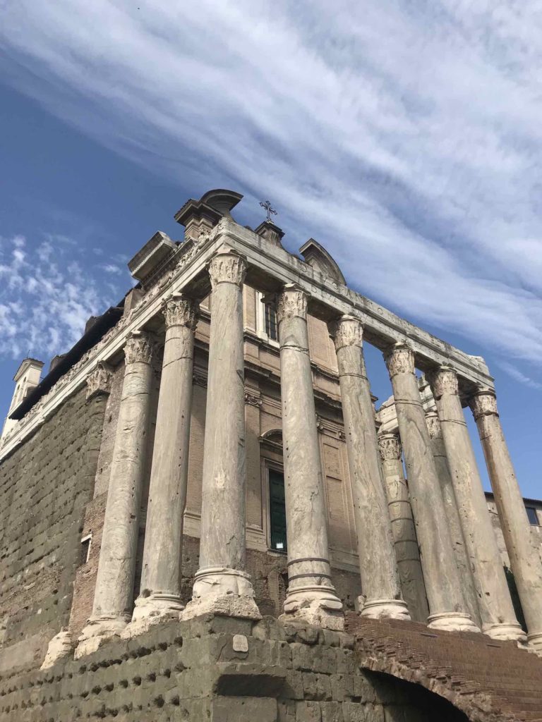 Ancient Rome in the Roman Forum.