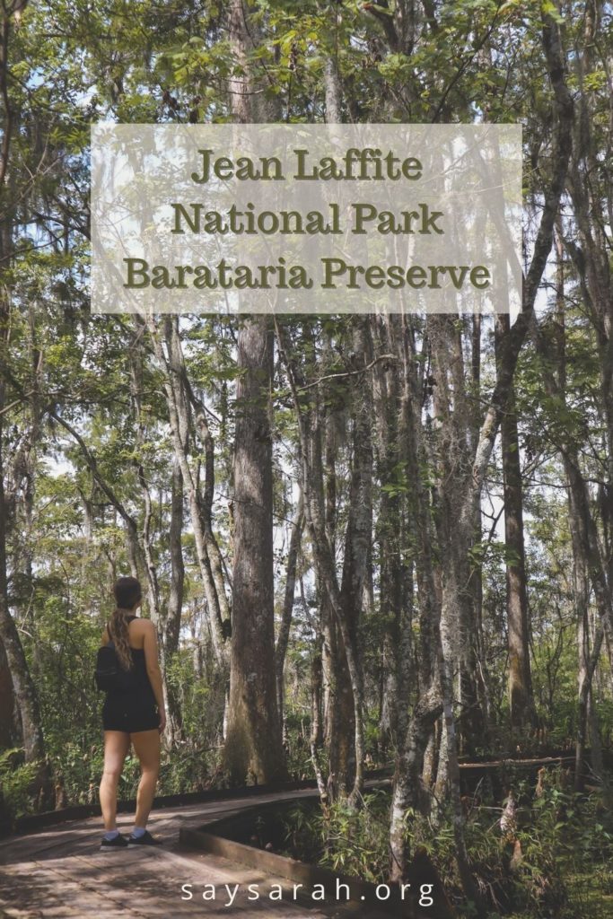 Pinnable image to represent the blog titled "Jean Lafitte Barataria Preserve"