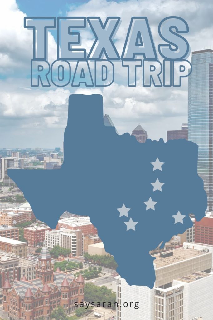 A pinnable image representing the latest blog titled "Texas Road Trip"