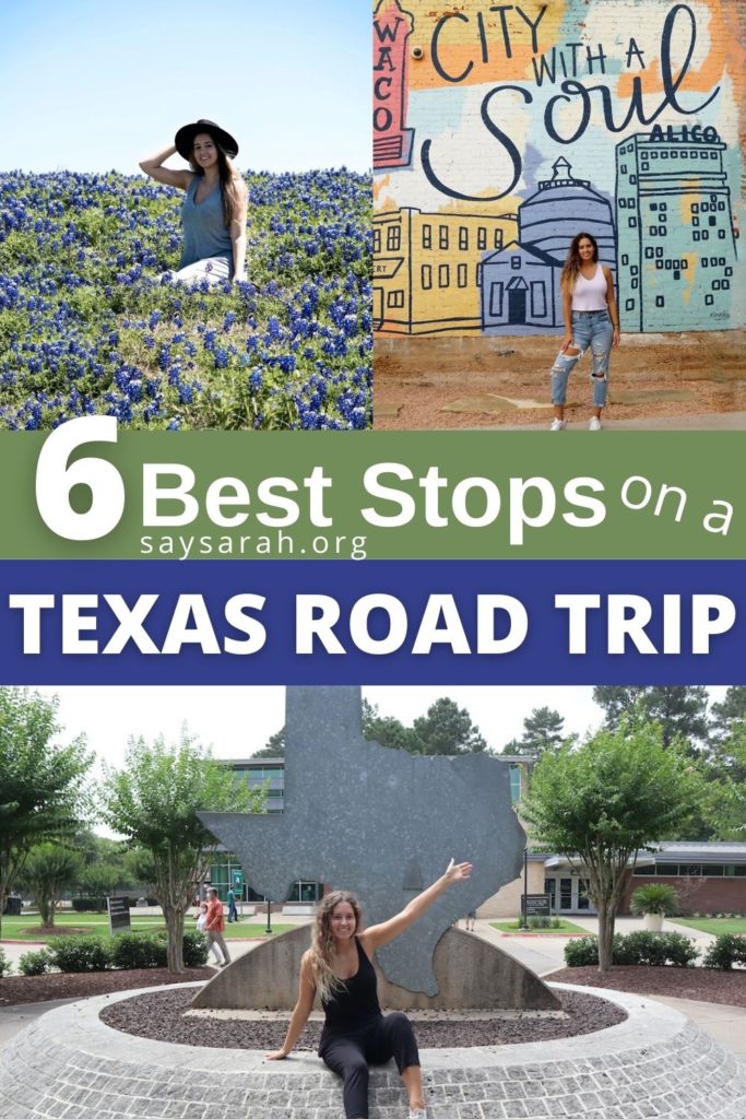 A pinnable image representing the latest blog titled "6 Best stops on a Texas Road Trip"