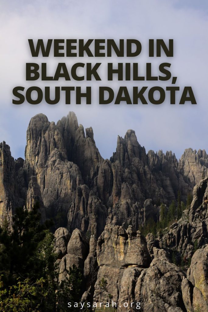 Pin representing the travel blog titled Weekend in Black Hills South Dakota with the Cathedral Spires.